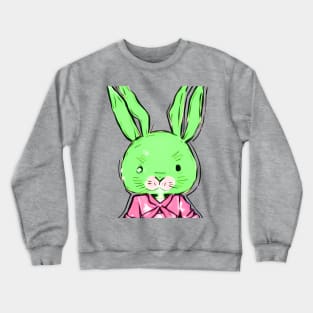 Jitters the Hyper Anime Easter Bunny (MD23ETR031c) Crewneck Sweatshirt